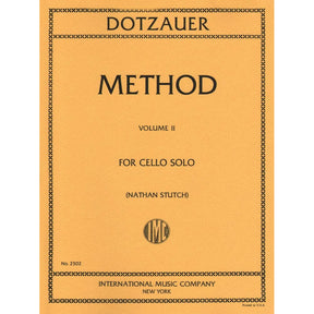 Dotzauer, J Friedrich - Method for Cello, Volume 2 - Cello solo - edited by Nathan Stutch - International Edition