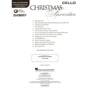 Christmas Favorites - 15 Holiday Favorites - for Cello - with Audio Play-Along - Hal Leonard