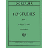 Dotzauer, J Friedrich - 113 Studies for Solo Cello, Volume 2 (Nos 35-62) - edited by Johannes Klingenberg - International Edition