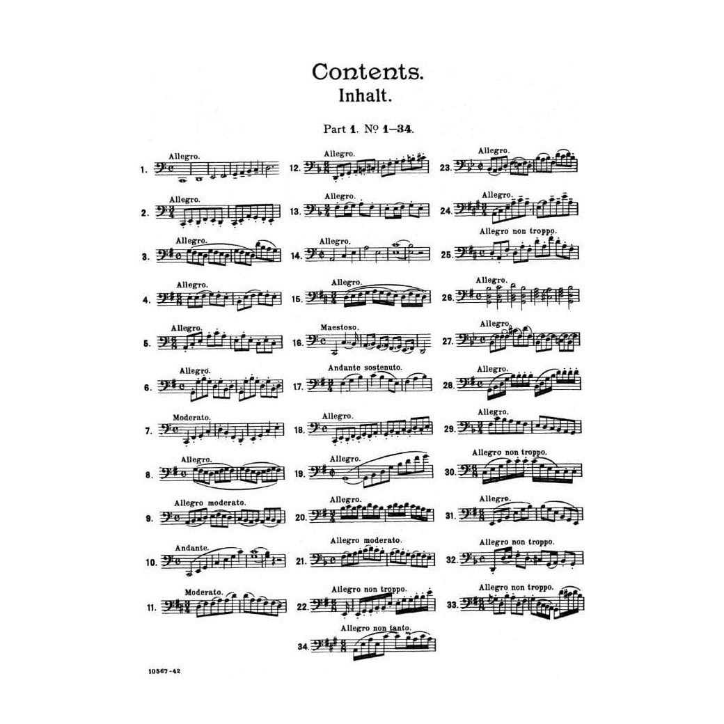 Dotzauer, J Friedrich - 62 Select Studies for Violoncello, Volume 1 (Nos 1-34) - Cello solo - edited by Johannes Klingenberg and F Girard - Carl Fischer Edition