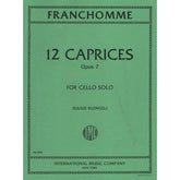Franchomme, Auguste-Joseph - 12 Caprices, Op 7 - Cello - edited by Julius Klengel - International Edition