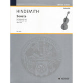 Hindemith, Paul - Sonata, Op 25, No 3 - Cello solo - Schott Edition