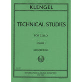 Klengel, Julius - Technical Studies, Volume 1 - Cello solo - edited by Leonard Rose - International Music Co