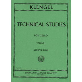 Klengel, Julius - Technical Studies, Volume 1 - Cello solo - edited by Leonard Rose - International Music Co