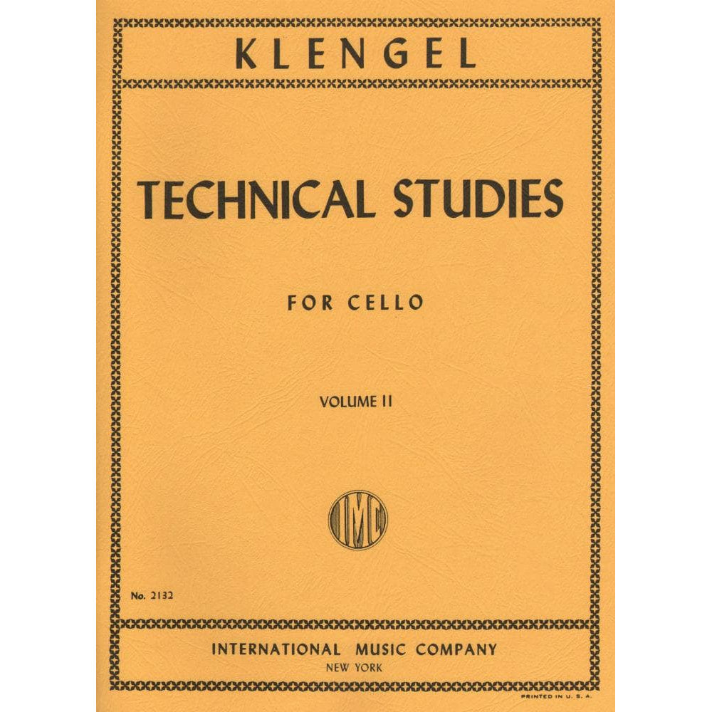 Klengel, Julius - Technical Studies, Volume 2 - Cello solo - edited by Leonard Rose - International Music Co