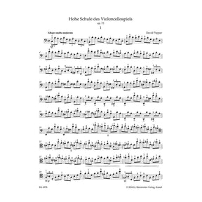 Popper, David - High School of Cello Playing Op 73 Published by Barenreiter