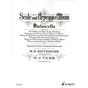 Whitehouse - Tabb Scale & Arpeggio Album, for Cello Published by Schott Music