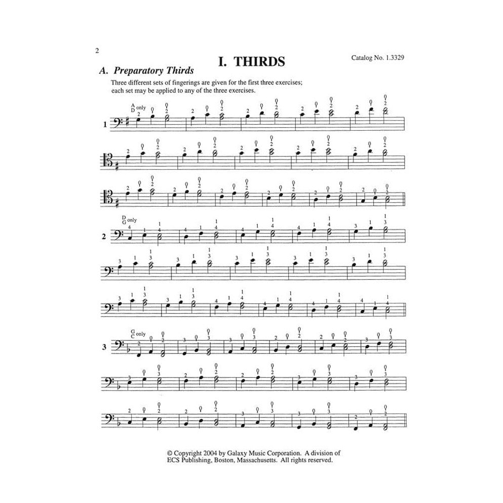 Galamian, Ivan - Scale System, Volume 2 - Cello - arranged and edited by Hans Jørgen Jensen - EC Schirmer Edition
