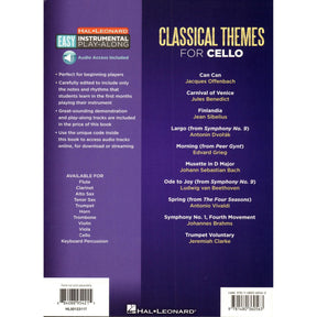 Classical Themes - Instrumental Play-Along - for Cello with Online Audio - Hal Leonard