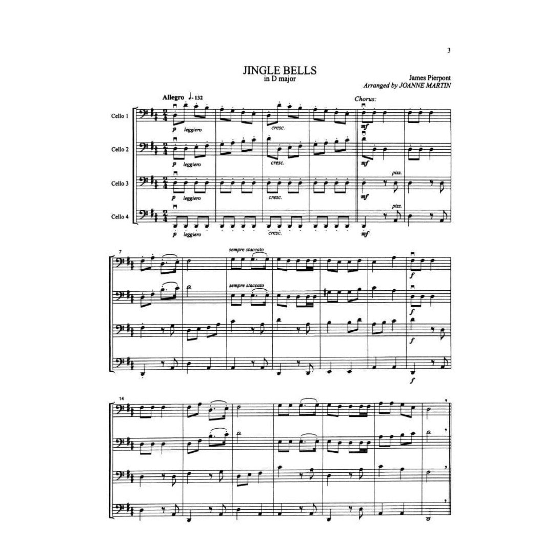 Martin, Joanne - Festive Strings for Cello Ensemble - Four Cellos - Alfred Music Publishing