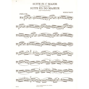 Matz, Rudolf - Suite in C Major - Cello solo - Dominis Music Edition