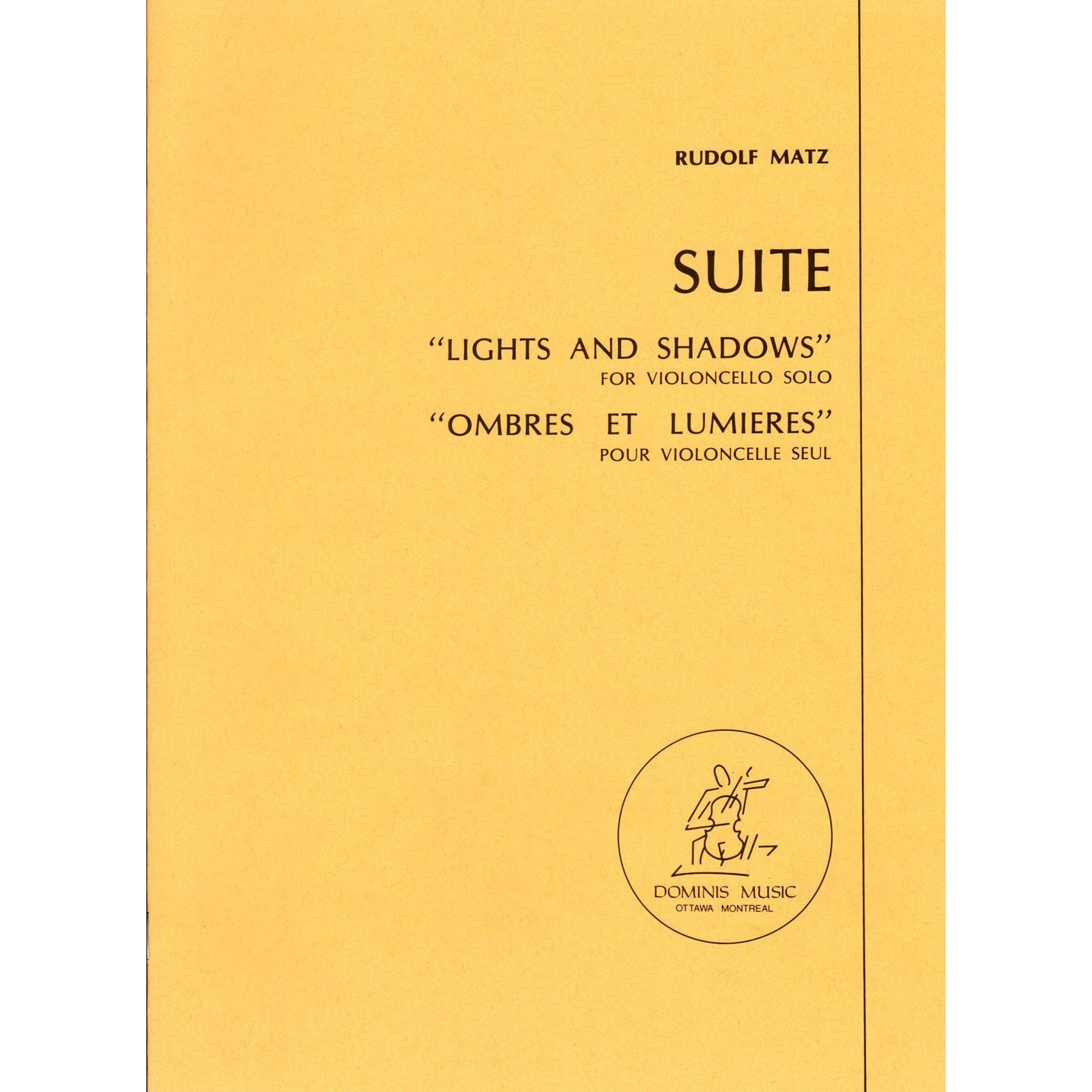 Matz, Rudolf - Suite: "Lights and Shadows" - Cello solo - Dominis Music Edition
