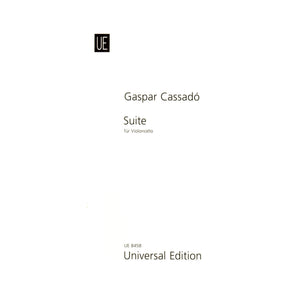 Cassado, Gaspar - Suite For Cello - Universal Edition