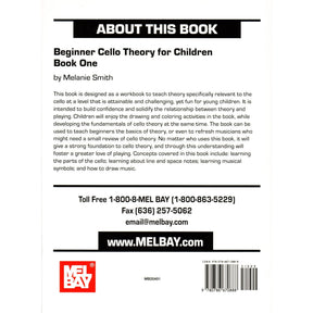 Beginner Cello Theory for Children - Book 1 by Melanie Smith - Mel Bay Publication