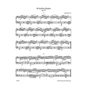 Lee, Sebastian - 40 Easy Etudes for Violoncello, Opus 70 For one or two cellos URTEXT Published by Barenreiter