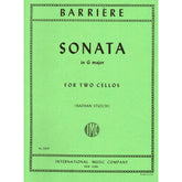 Barriere, J - Sonata In G Major for Two Cellos - Arranged by Stutch - International Edition