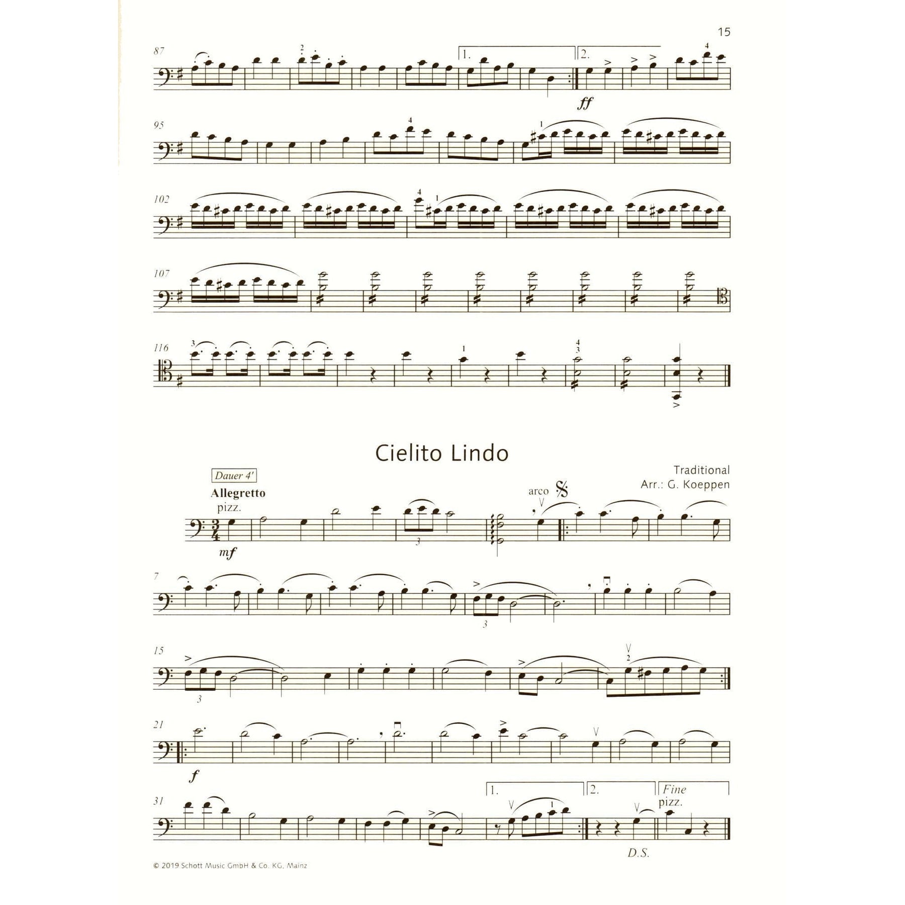 Koeppen, Gabriel - Cello Fake Book - for 1 or 2 Cellos - Schott Music