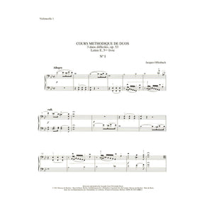 Offenbach, Jacques - Cours methodique de duos pour deux violoncelles, Vol. 5 - for Two Cellos, or Cello and CD - Edition Keck - Boosey & Hawkes