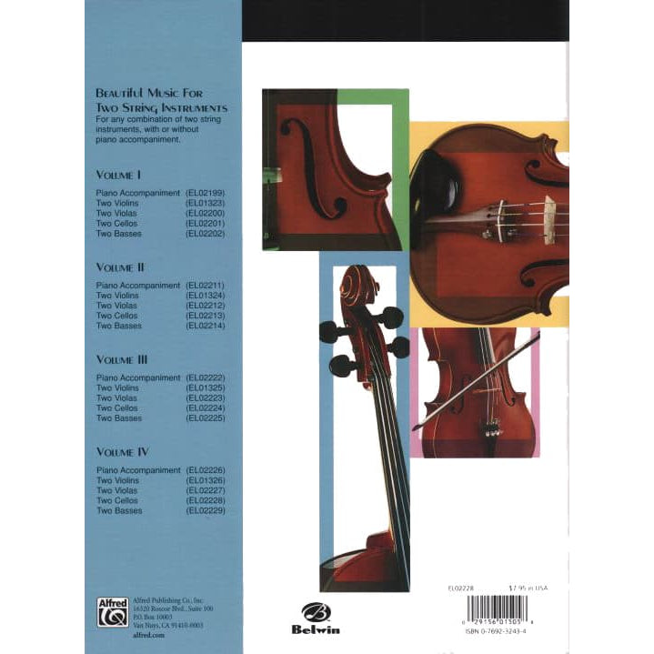 Applebaum, Samuel - Beautiful Music For Two Cellos - Volume 4 - Belwin/Mills Publication