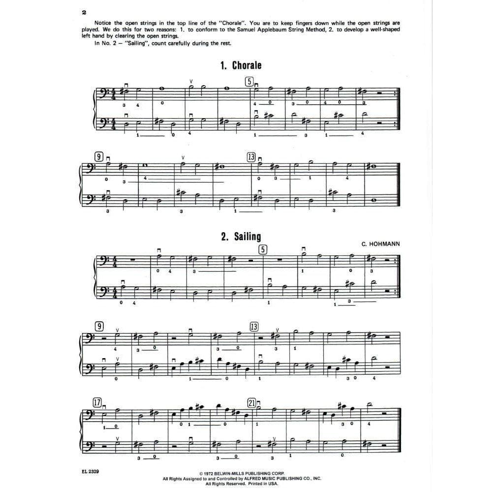 Applebaum, Samuel - Chamber Music For Two String Instruments - Book 1 for Cello - Belwin/Mills Publication