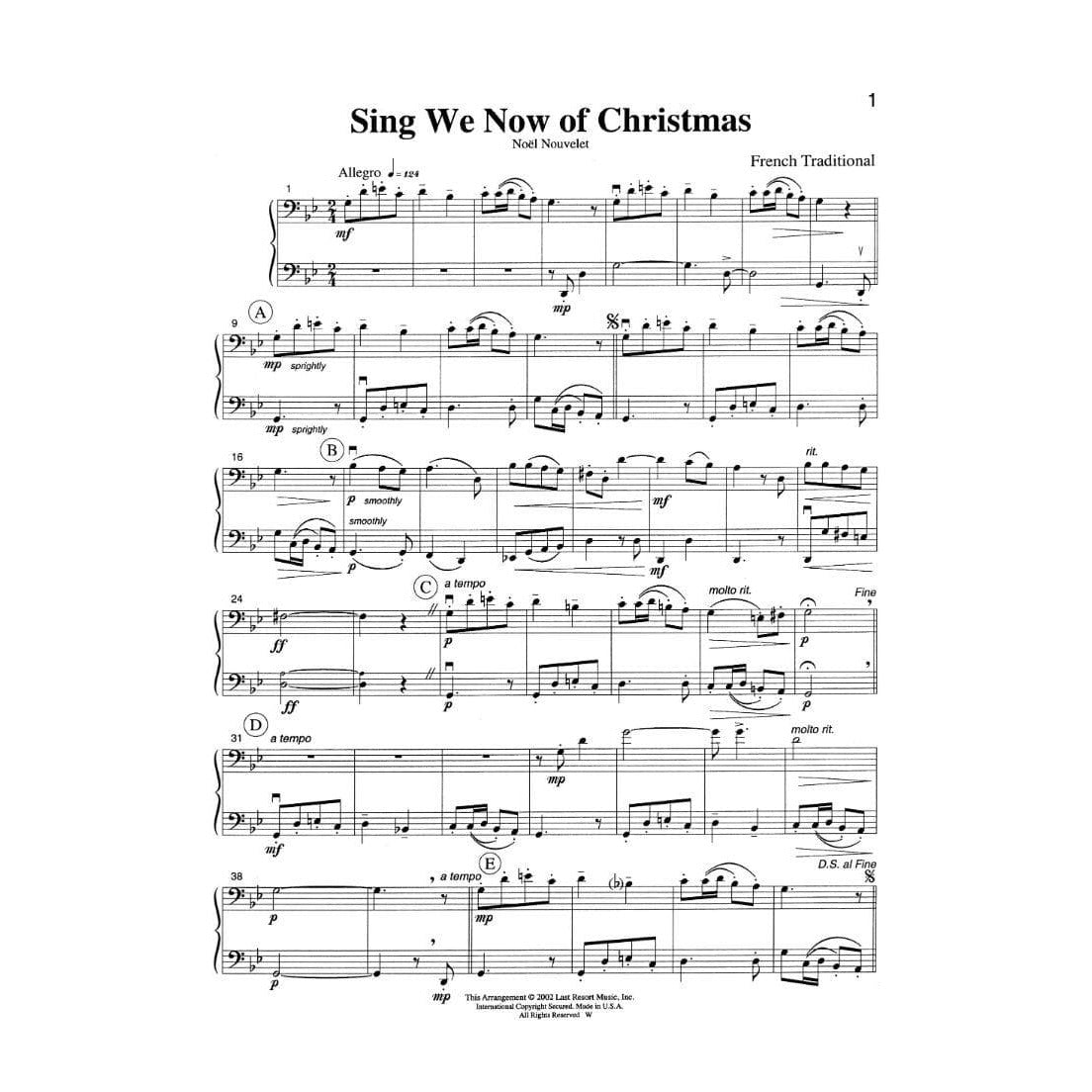 Music for Two Cellos, Traditional Christmas Music Published by Last Resort Music