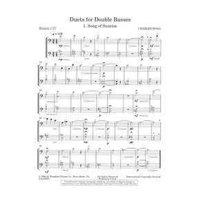 Hoag, Charles K - Duets for Double Basses - Theodore Presser Co