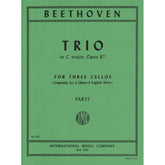 Beethoven, Ludwig - Trio In C Major Op 87 for Three Cellos - Arranged by Prell - International Edition