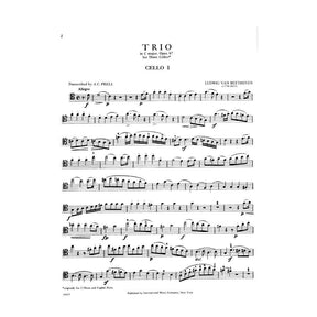 Beethoven, Ludwig - Trio In C Major Op 87 for Three Cellos - Arranged by Prell - International Edition