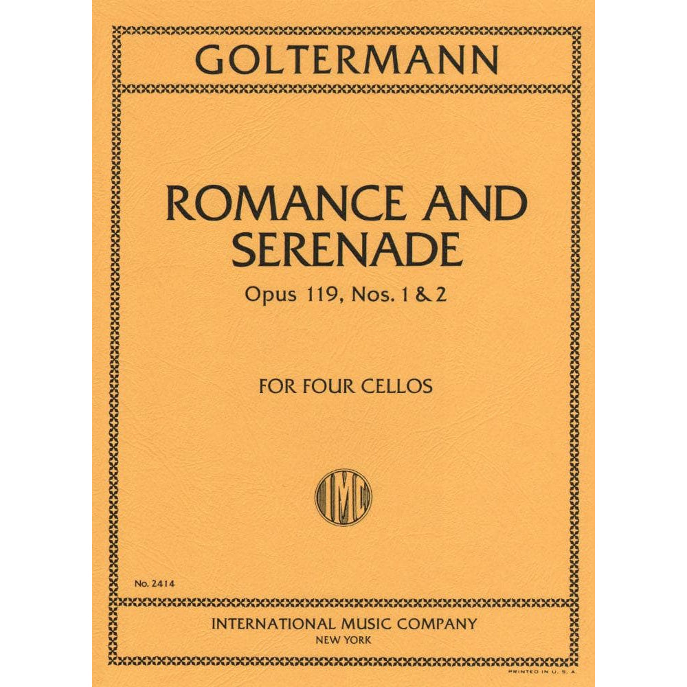 Goltermann, Georg - Romance and Serenade, Op 119, Nos 1 and 2 - Four Cellos - International Edition