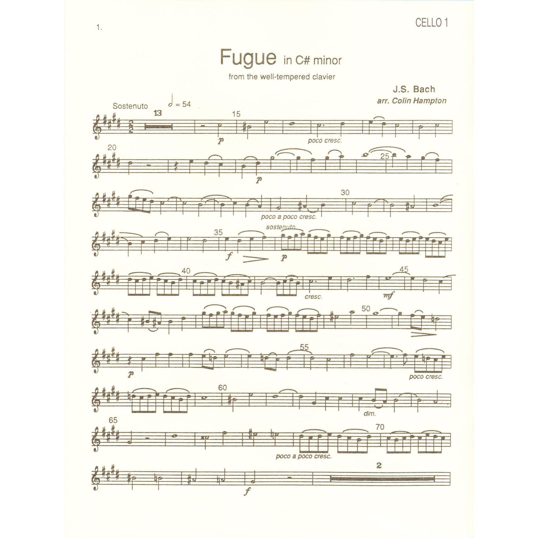 Hampton, Colin - Cello Quintets - Five Cellos - Spruce Publications