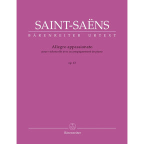 Saint Saëns, Camille - Allegro Appassionato for Violoncello with Piano Accompaniment, Op 43 - edited by Christine Baur - Bärenreiter