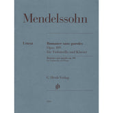 Mendelssohn, Felix - Romance Sans Paroles, Op 109 - for Cello and Piano - G. Henle Verlag URTEXT