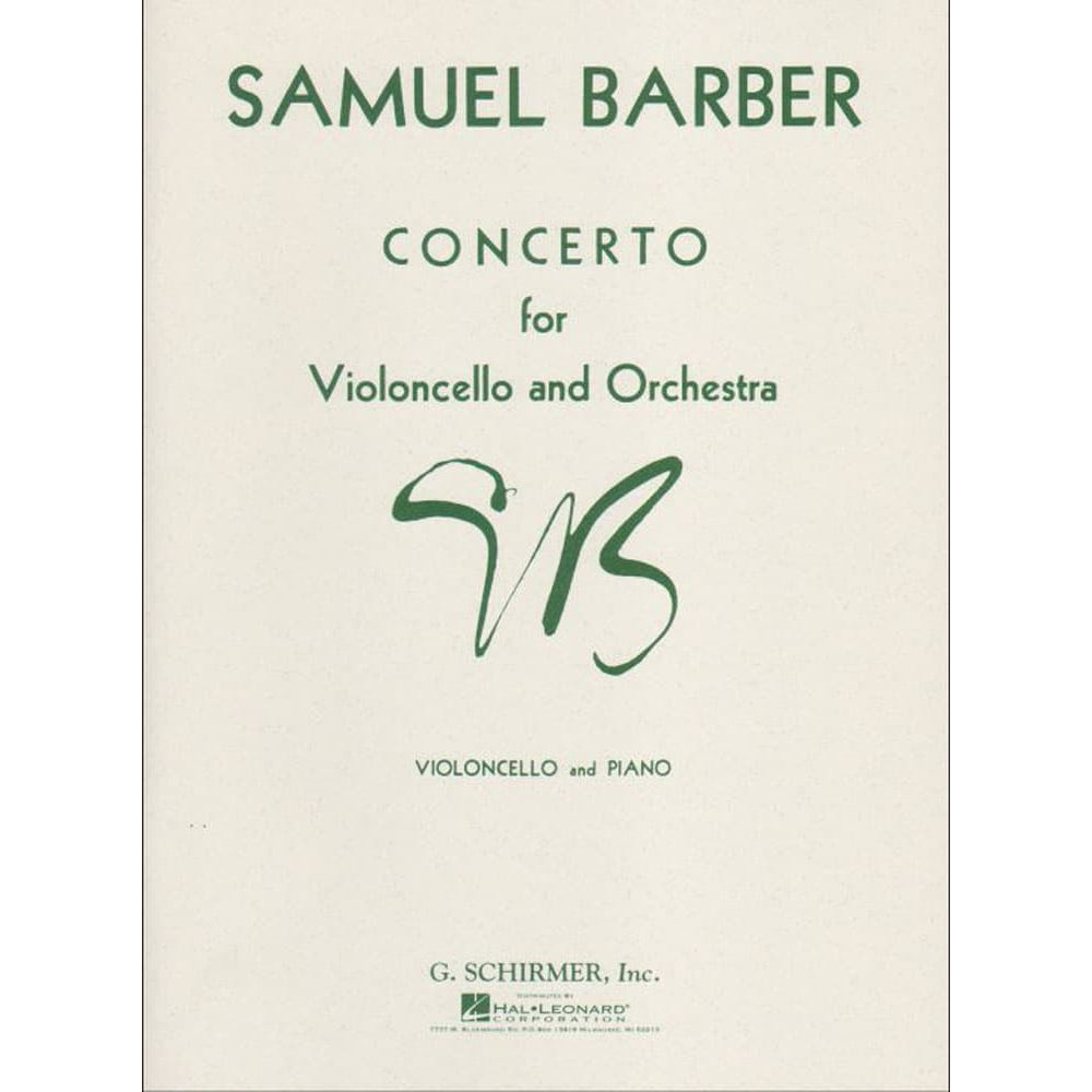 Barber, Samuel - Concerto Op 22 for Cello and Piano - Schirmer Edition
