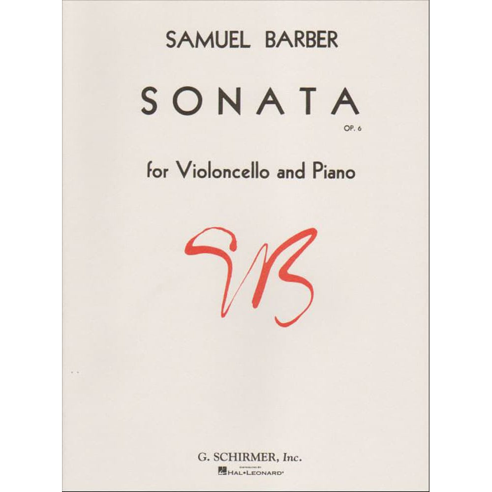 Barber, Samuel - Sonata Op 6 for Cello and Piano - Schirmer Edition