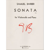 Barber, Samuel - Sonata Op 6 for Cello and Piano - Schirmer Edition