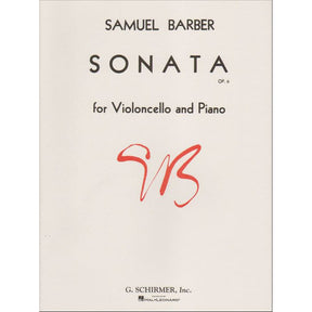 Barber, Samuel - Sonata Op 6 for Cello and Piano - Schirmer Edition
