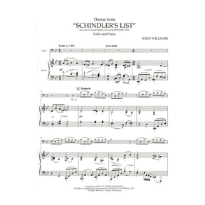 Williams, John - Theme from "Schindler's List" - Cello and Piano - Hal Leonard Publication