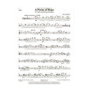 Ewazen, Eric - A Poem of Hope - for Cello and Piano - Theodore Presser
