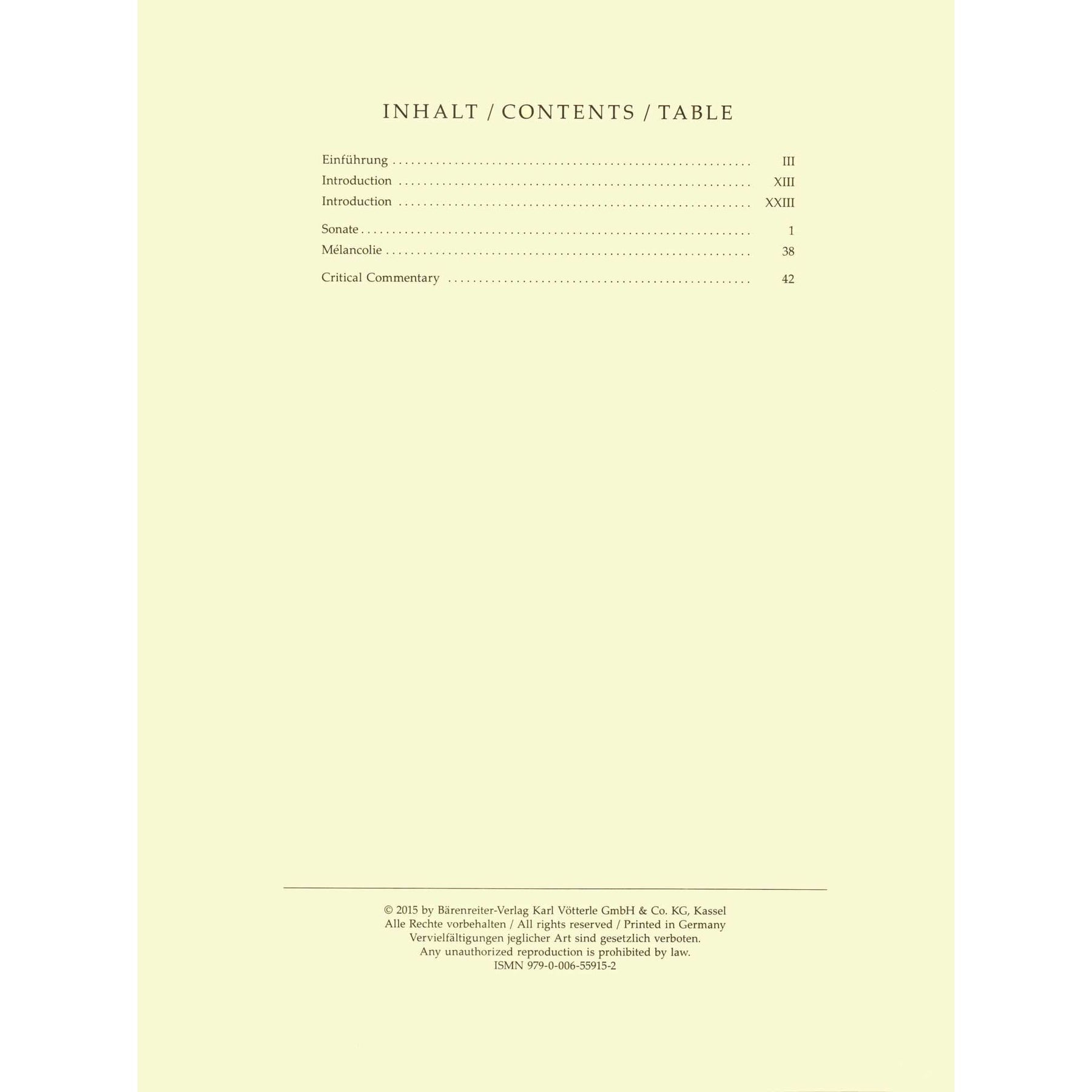 Franck, Cesar - Sonata and Melancolie - for Cello and Piano - edited by Woodfull-Harris - Barenreiter URTEXT