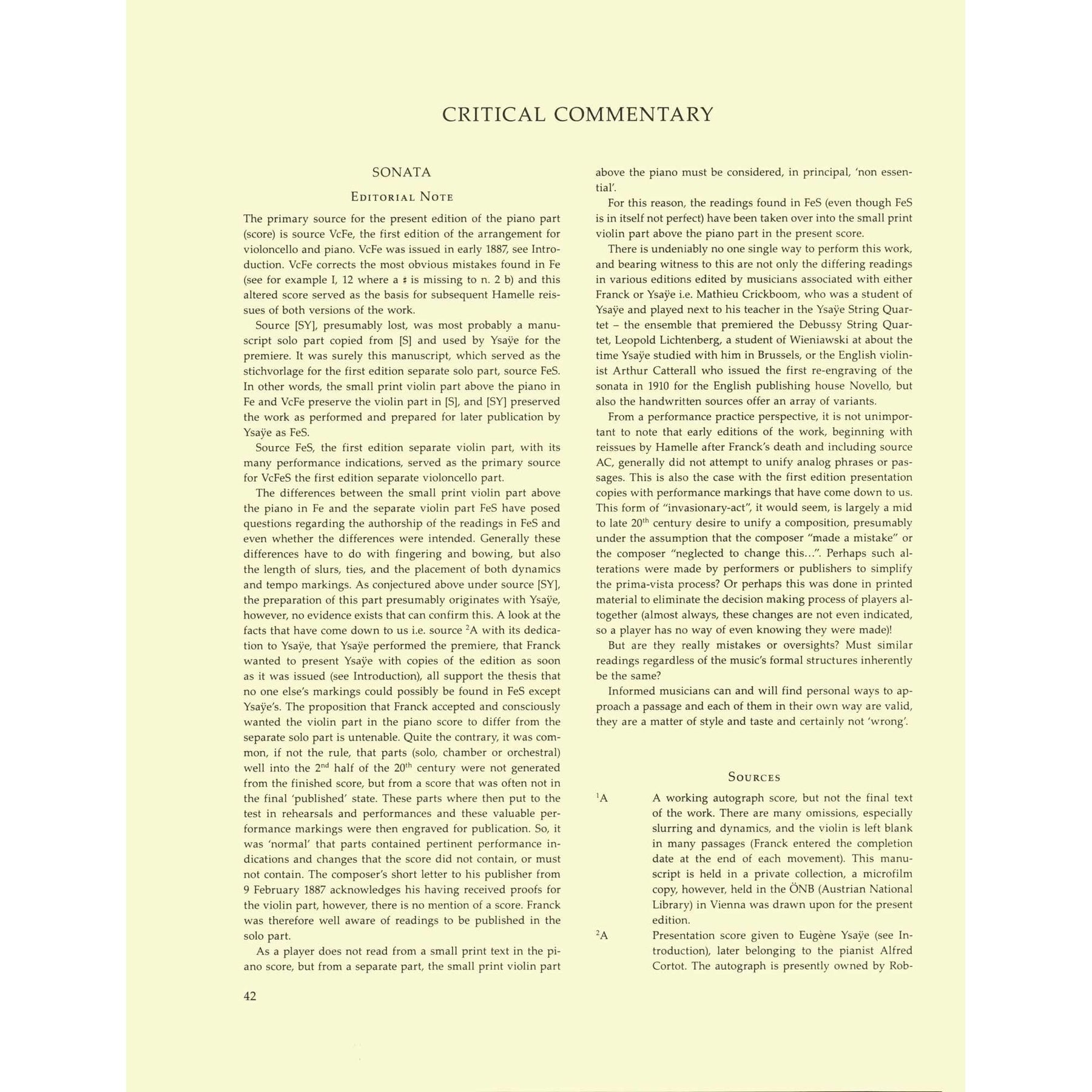 Franck, Cesar - Sonata and Melancolie - for Cello and Piano - edited by Woodfull-Harris - Barenreiter URTEXT