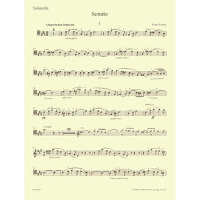Franck, Cesar - Sonata and Melancolie - for Cello and Piano - edited by Woodfull-Harris - Barenreiter URTEXT