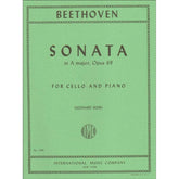 Beethoven, Ludwig - Sonata No 3 in A Major Op 69 for Cello and Piano - Arranged by Rose - International Edition