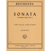 Beethoven, Ludwig - Sonata No 2 in g minor Op 5 for Cello and Piano - Arranged by Rose - International Edition