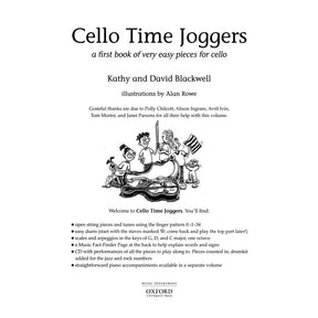 Blackwell, Kathy and David  - Cello Time Joggers, Book 1 - for Cello - Book- Oxford University Press Publication