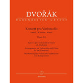 Dvorak, Antonin - Cello Concerto in B minor, Op. 104 - for Cello and Piano - edited by Jonathan Del Mar - Barenreiter URTEXT