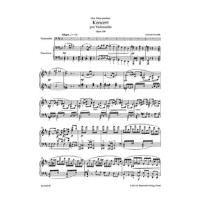 Dvorak, Antonin - Cello Concerto in B minor, Op. 104 - for Cello and Piano - edited by Jonathan Del Mar - Barenreiter URTEXT