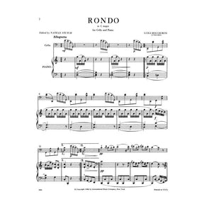 Boccherini, Luigi - Rondo (from Quintet in C Major, G 310) for Cello and Piano - Arranged by Stutch - International Edition