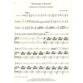 Offenbach, Jacques - Hommage a Rossini - for Cello and Piano - edited by Keck - Boosey & Hawkes