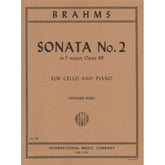 Brahms, Johannes - Cello Sonata No 2 in F Major, Op 99 - Cello and Piano - edited by Rose - International Music Company