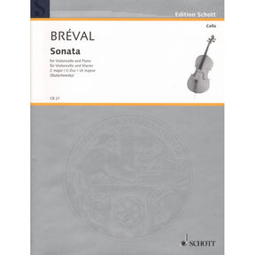 Cello Sonata in C Major - Breval, JB - Cello and Piano - arranged by Stutschewsky - Schott